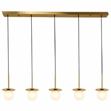 Whibley Glass 5-Light Linear Pendant
